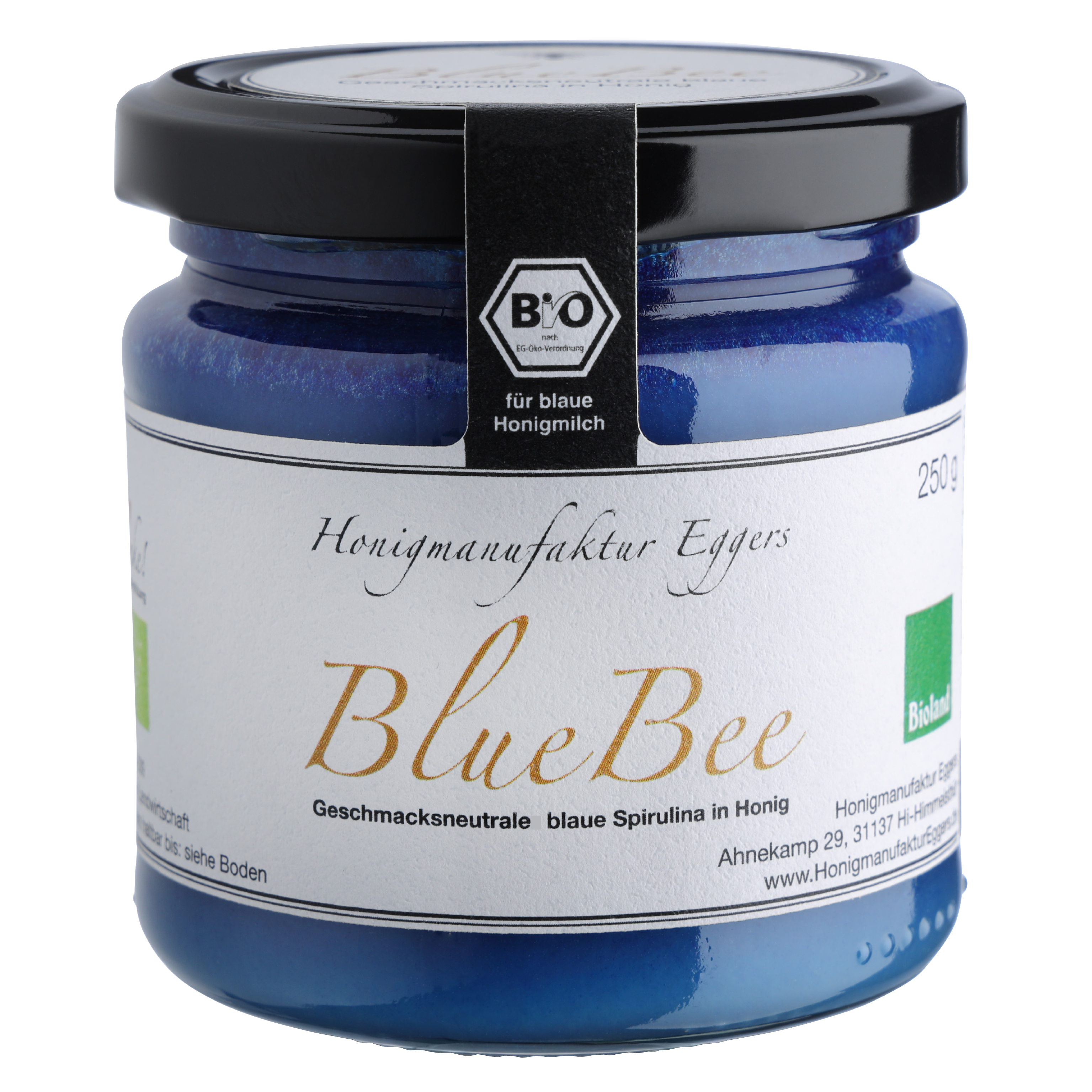 BlueBee - Blauer Honig aus Bioland-Imkerei