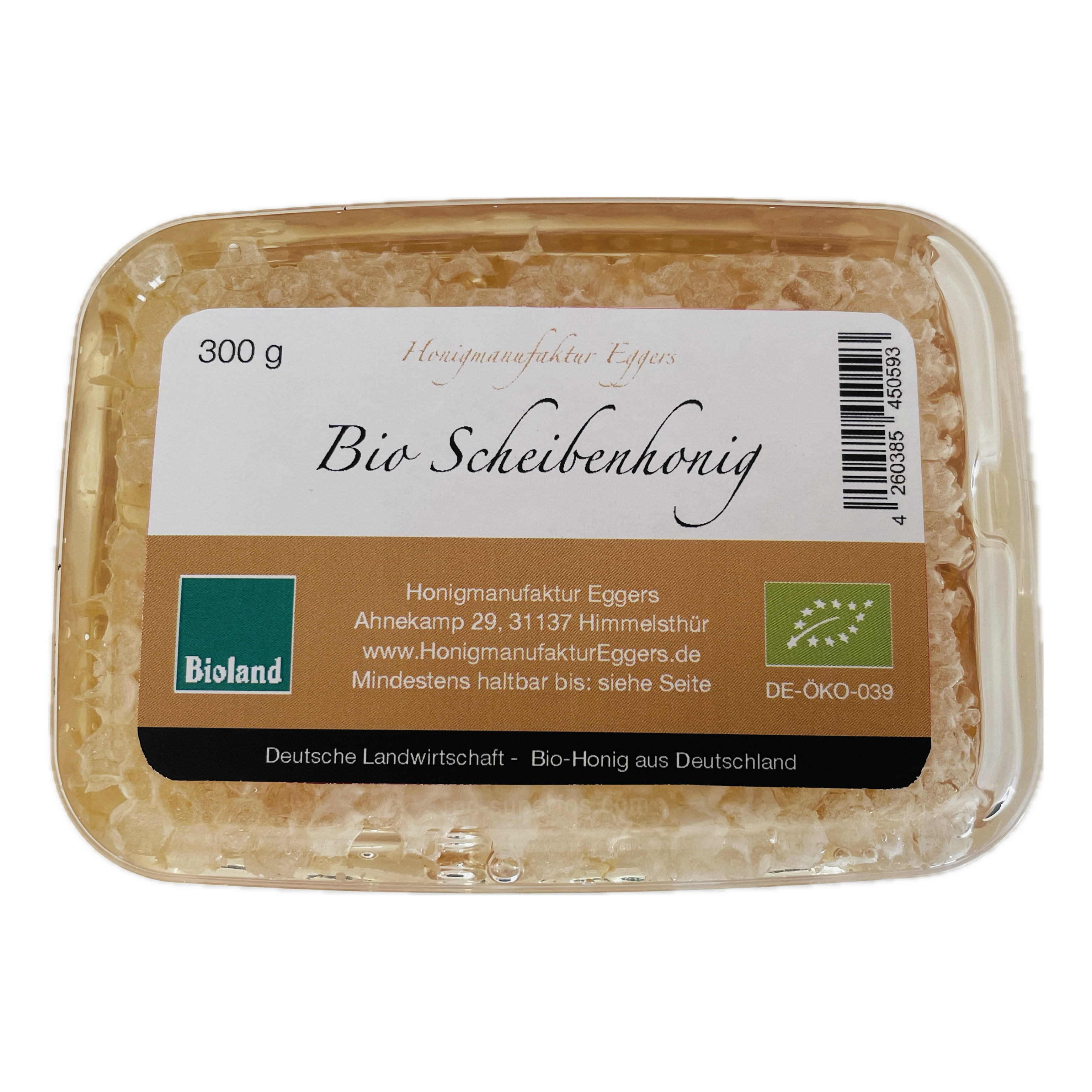 Scheibenhonig Honigwabe Bioland