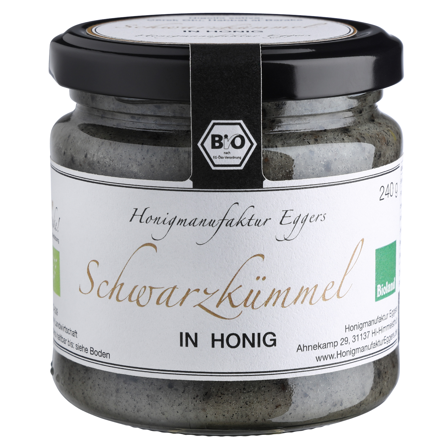 Schwarzkümmel in Honig Bioland