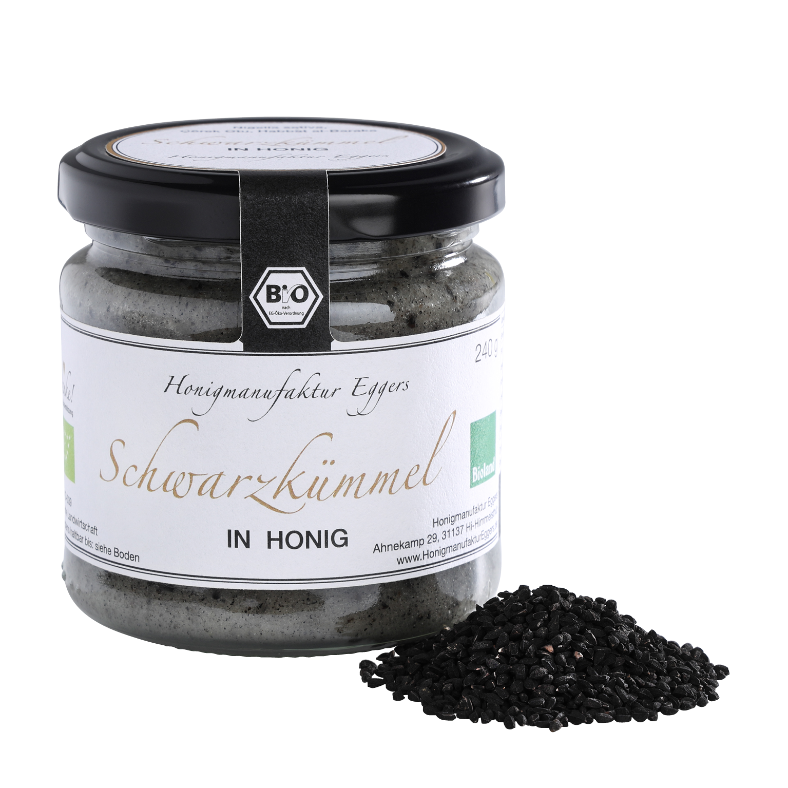 Schwarzkümmel in Honig Bioland